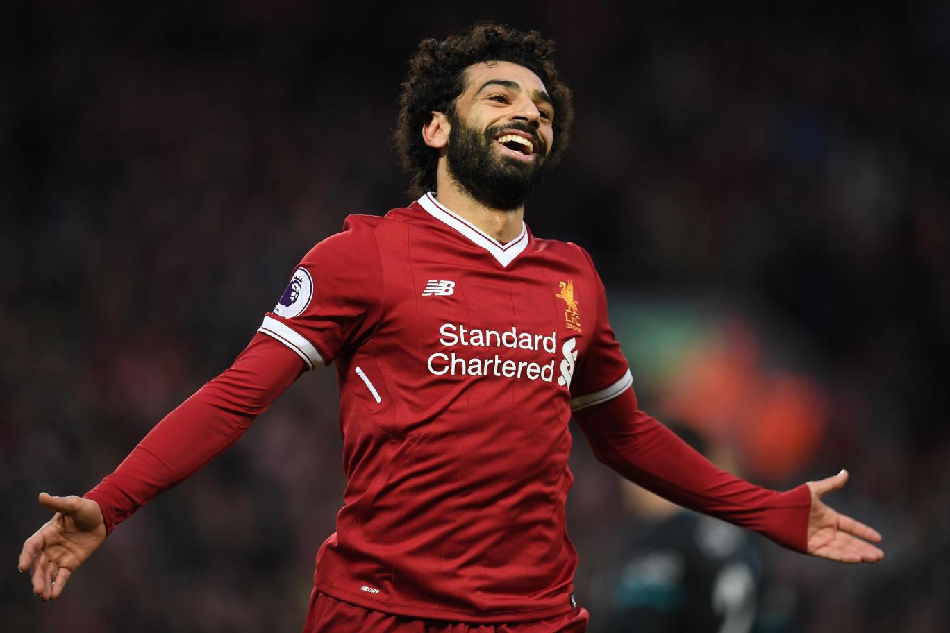 Niềm vui mừng chiến thắng của cầu thủ Mohamed Salah