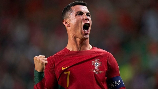 Ronaldo và biểu cảm khi ghi bàn